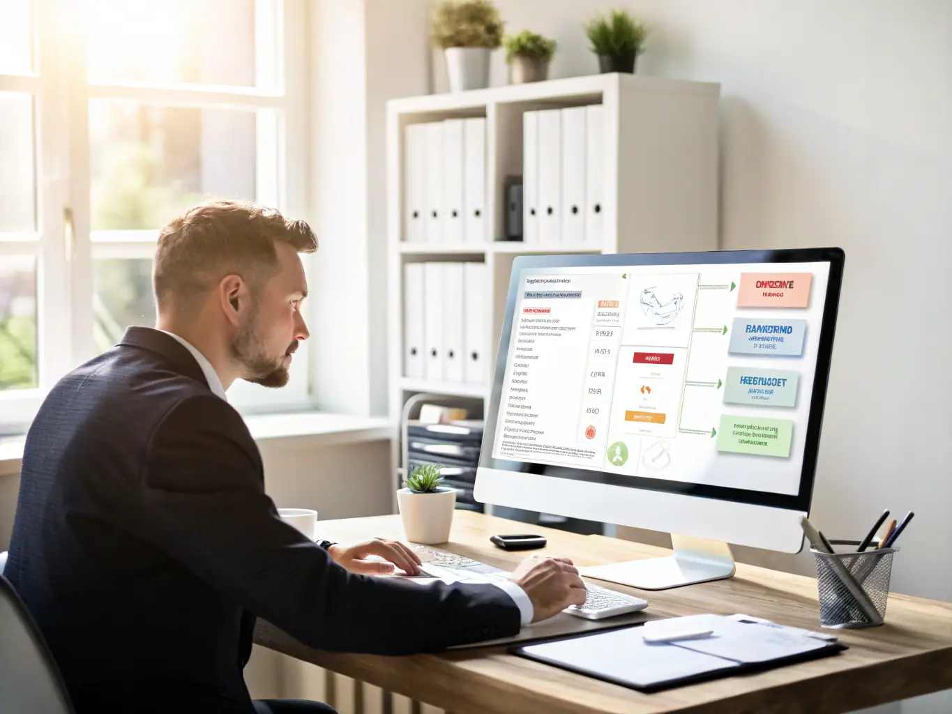 A person following a step-by-step tutorial on automating email marketing.